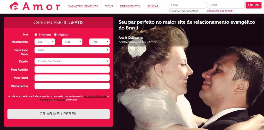 EAmor- Sites de Relacionamento Evangélico